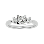 1 ctw Round Three Stone Lab Grown Diamond Ring