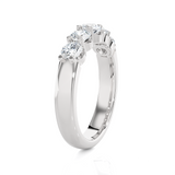 1 1/5 ctw Round Lab Grown Diamond Anniversary Ring