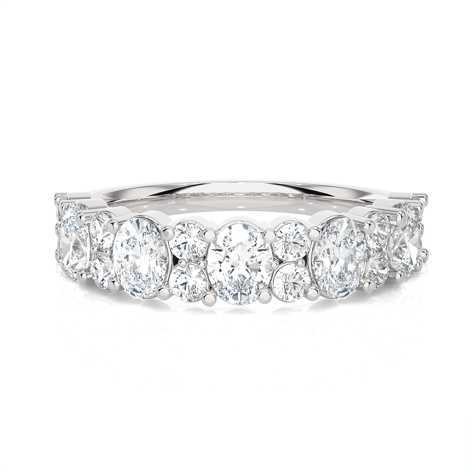 1 1/2 ctw Multi-Shape Lab Grown Diamond Anniversary Ring