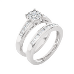 1/3 ctw Round Lab Grown Diamond Bridal Set Ring