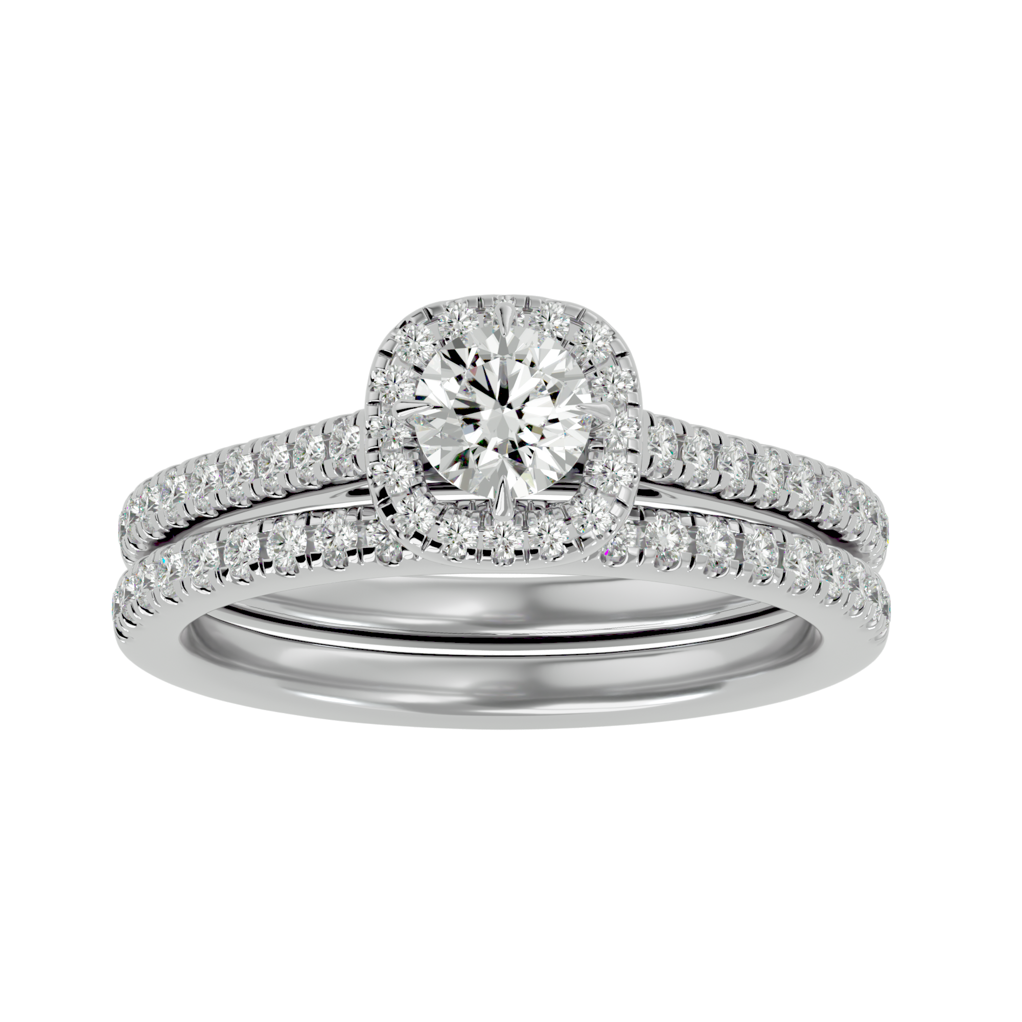 Round Lab Grown Diamond Bridal Ring