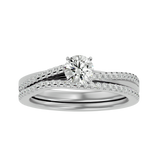 3/4 ctw Round Lab Grown Diamond Bridal Ring