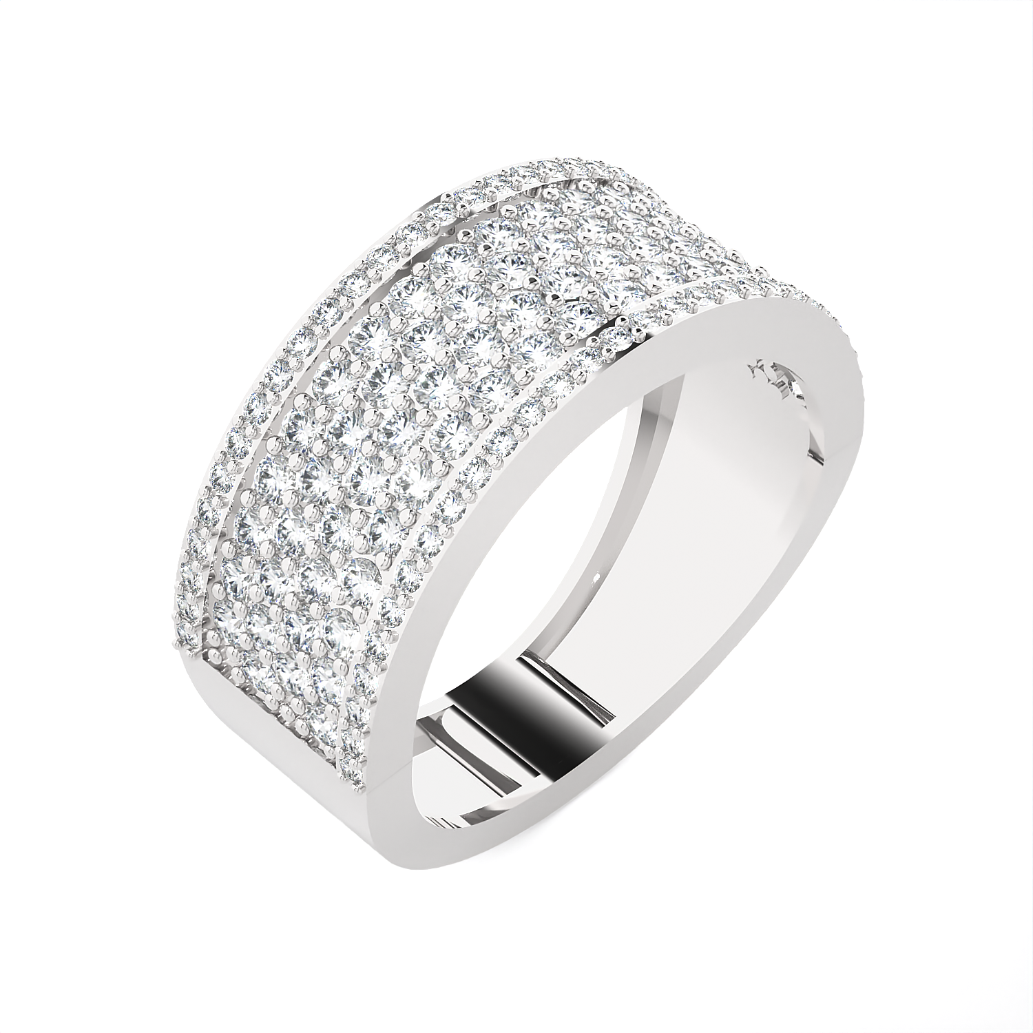 1 3/8 ctw Round Lab Grown Diamond Anniversary Ring
