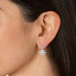 1/4 ctw Round Lab Grown Diamond Hoop Earrings