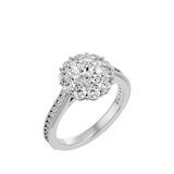 2 5/8 ctw Round Lab Grown Diamond Halo Engagement Ring