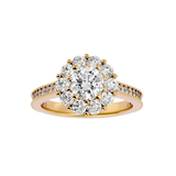 2 5/8 ctw Round Lab Grown Diamond Halo Engagement Ring