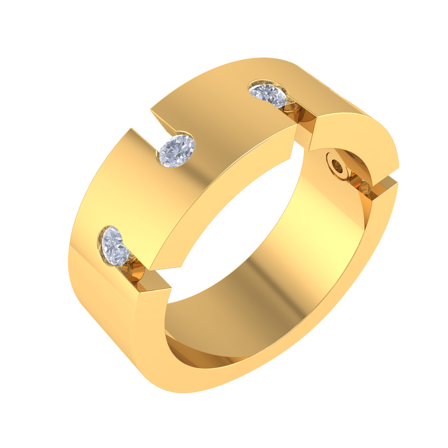 1/2 ctw Round Lab Grown Diamond Men's Ring