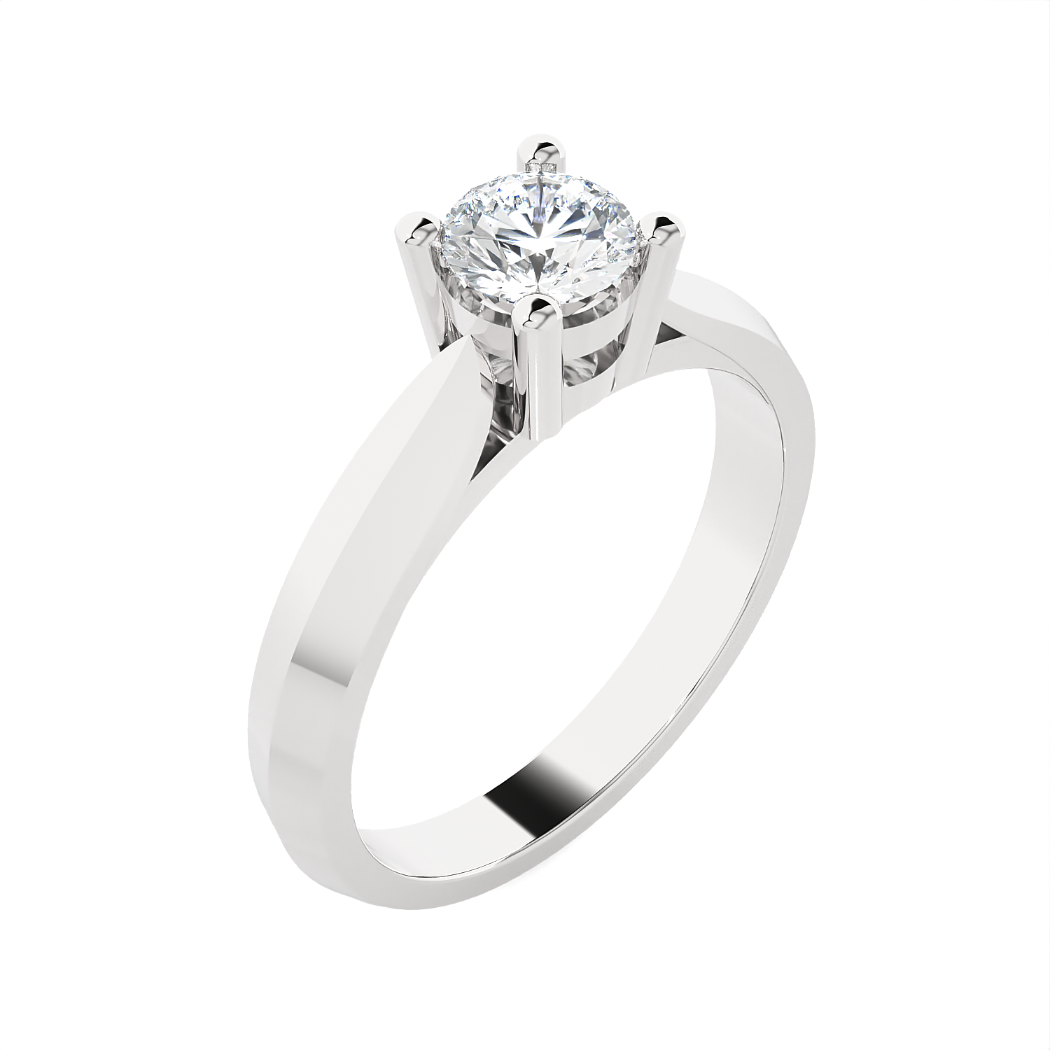 1/2 ctw Round Lab Grown Diamond Solitaire Engagement Ring
