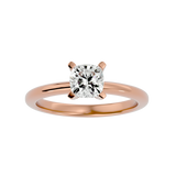 1 1/4 ctw Cushion-Cut Lab Grown Diamond Solitaire Engagement Ring