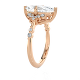 Marquies Lab Grown Diamond Side Stone Engagement Ring