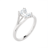 Radiant-Cut Lab Grown Diamond Solitaire Engagement Ring