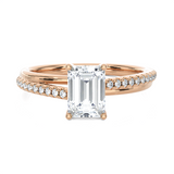 1 1/5 ctw Emerald-Cut Lab Grown Diamond Solitaire Engagement Ring