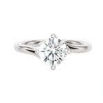 1 1/4 ctw Round Lab Grown Diamond Solitaire Engagement Ring