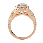 2 ctw Round Lab Grown Diamond Halo Engagement Ring