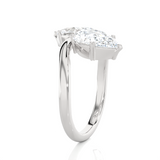 2 1/2 ctw Pear-Shaped Lab Grown Diamond Ring