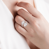 3 ctw Pear-Shaped Lab Grown Diamond Ring