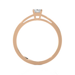 1/4 ctw Princess-Cut Lab Grown Diamond Solitaire Engagement Ring