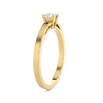 1/4 ctw Princess-Cut Lab Grown Diamond Solitaire Engagement Ring