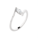 1/4 ctw Marquise Lab Grown Diamond Solitaire Engagement Ring
