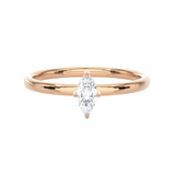 Marquise Lab Grown Diamond Solitaire Engagement Ring
