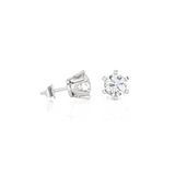 3/4 ctw Round Lab Grown Diamond Solitaire Stud Earrings